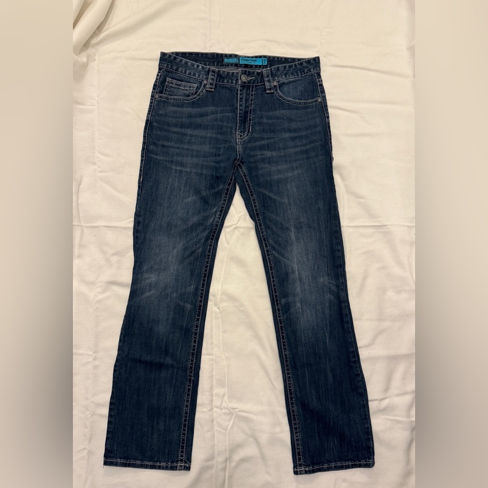 Rock & Roll Men's Revolver Straight (Slim Straight Leg) Jeans - 32x32